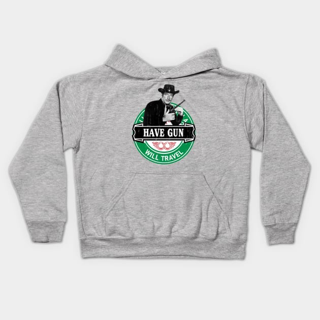 Have Gun - Will Travel - Richard Boone - 50s/60s Tv Western Kids Hoodie by modar siap